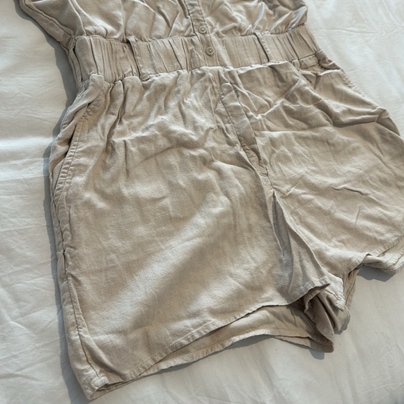 Abercrombie & Fitch Linen Blend Romper - Picture 9 of 11